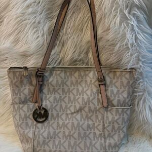 Michael Kors Beige Tote Bag